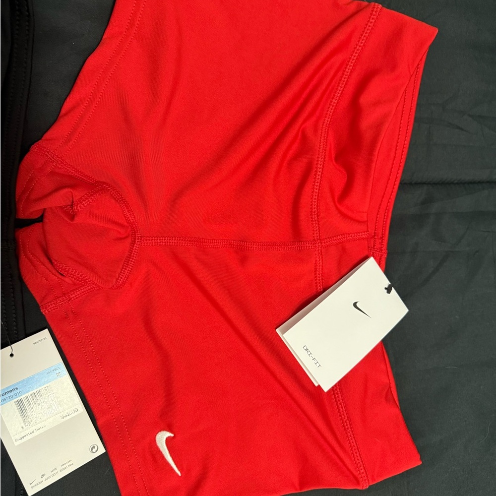 Nike Women's Vibrant Red Athletic Shorts